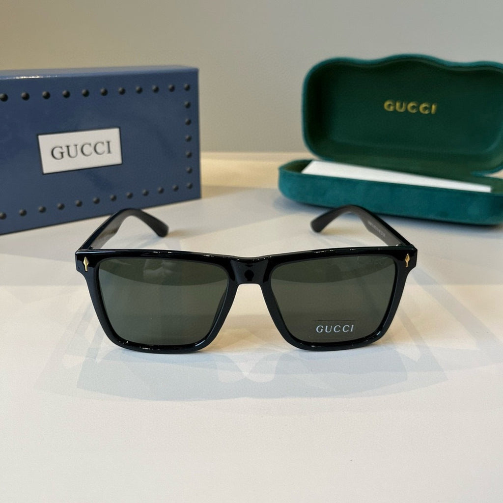 Gucci Metal Aviator Black Lens Sunglasses for Men & Women - 398452 - detail image 2