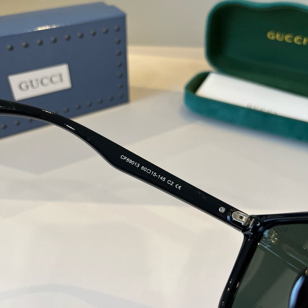 Gucci Metal Aviator Black Lens Sunglasses for Men & Women - 398452 - detail image 11