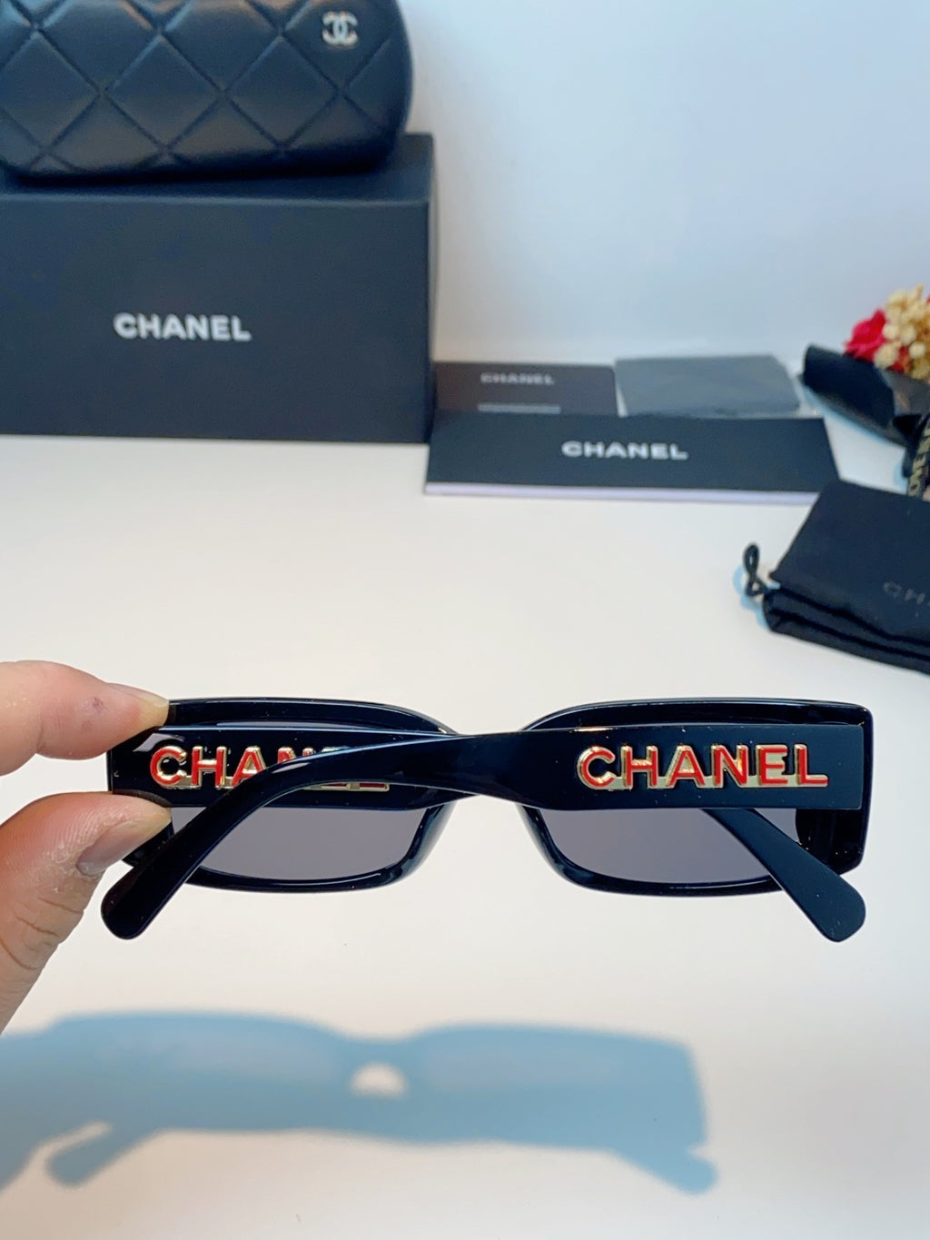 Chanel Square Blue Lens Sunglasses for Men & Women - 382154 - detail image 5