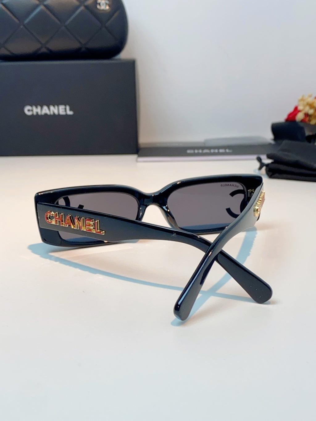 Chanel Square Blue Lens Sunglasses for Men & Women - 382154 - detail image 3