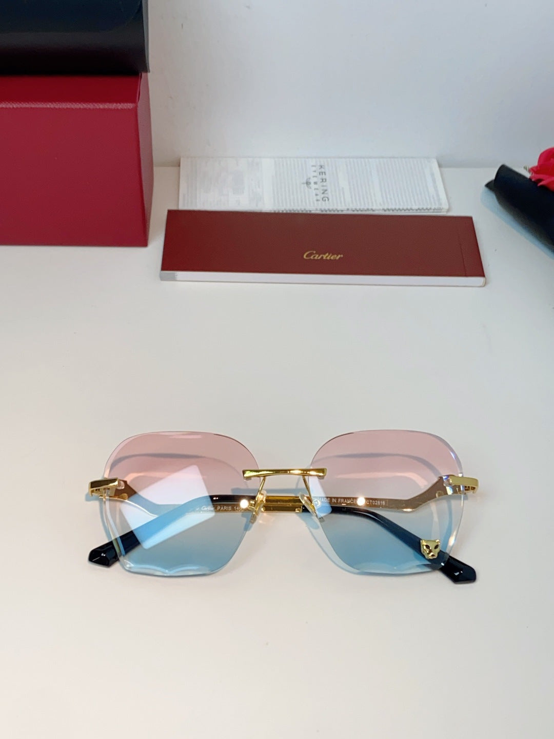 Cartier Photochromic Rimless Silver Lens Sunglasses for Men & Women - 372215 - detail image 9