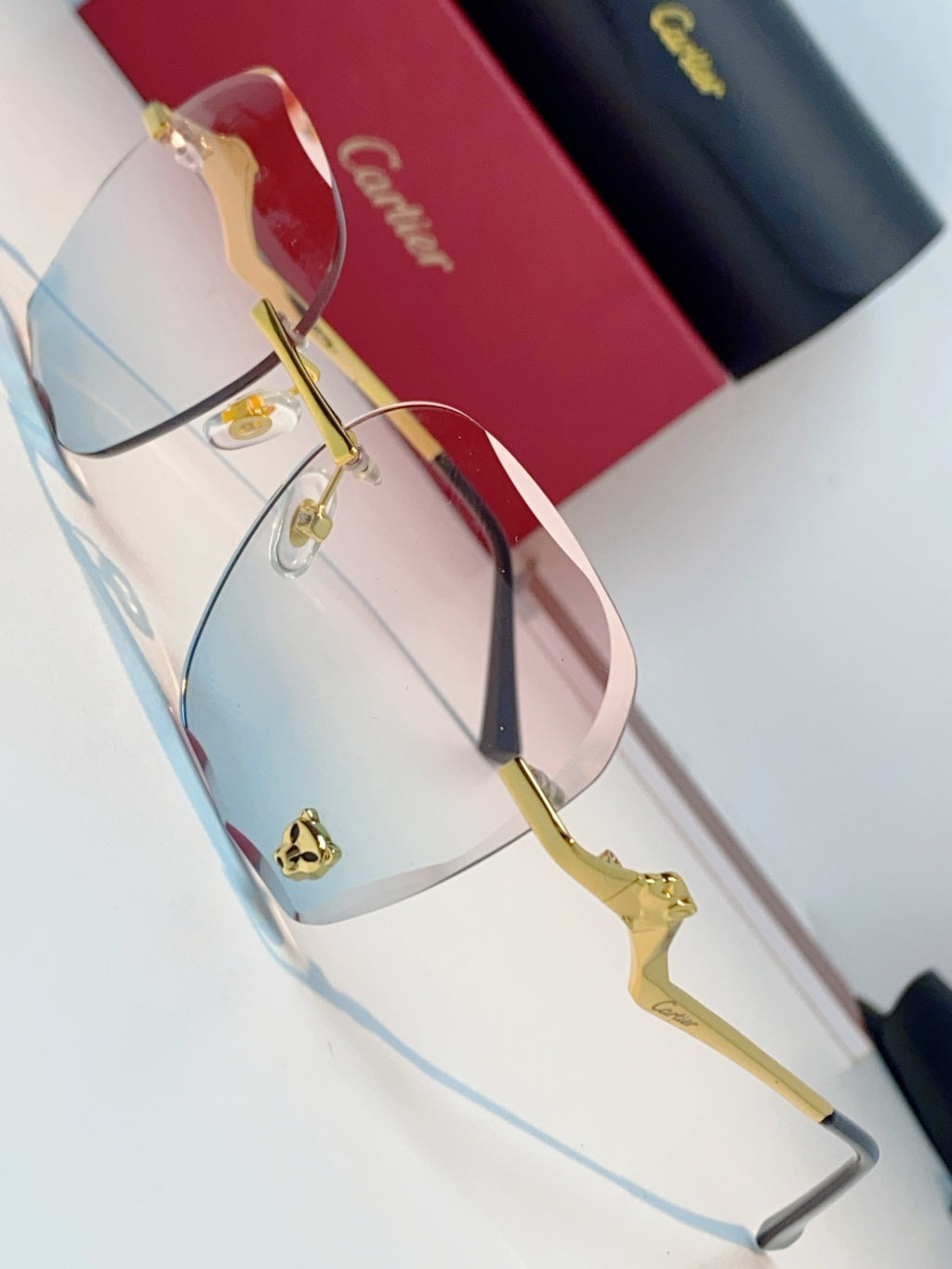 Cartier Photochromic Rimless Silver Lens Sunglasses for Men & Women - 372215 - detail image 7