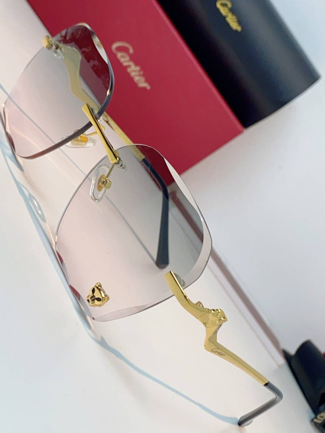 Cartier Photochromic Rimless Silver Lens Sunglasses for Men & Women - 372216 - detail image 7