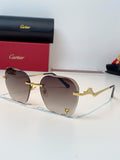 Cartier Photochromic Rimless Red Lens Sunglasses for Men & Women - 372219