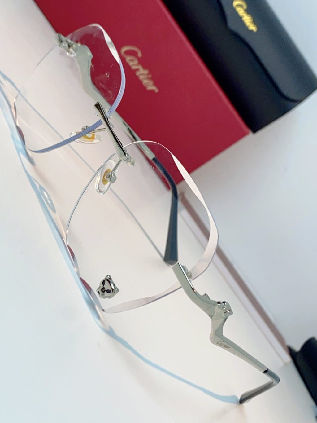 Cartier Photochromic Rimless Silver Lens Sunglasses for Men & Women - 372221 - detail image 7