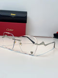 Cartier Photochromic Rimless Silver Lens Sunglasses for Men & Women - 372221