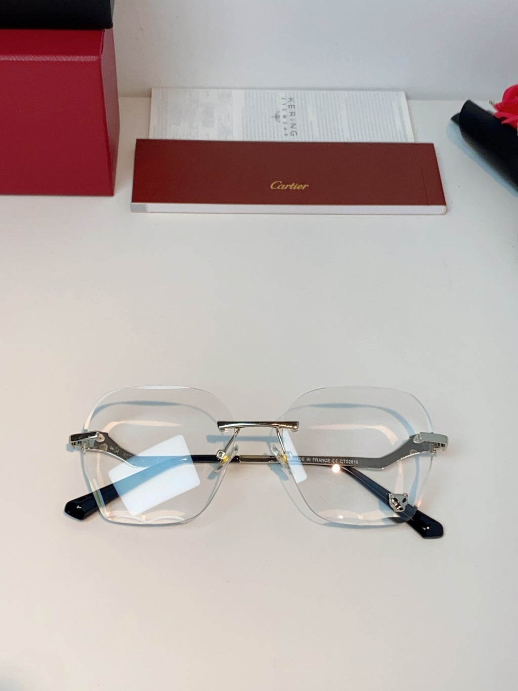 Cartier Photochromic Rimless Silver Lens Sunglasses for Men & Women - 372221 - detail image 9