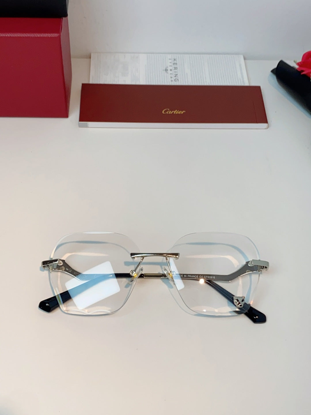 Cartier Photochromic Rimless Silver Lens Sunglasses for Men & Women - 372221 - detail image 9