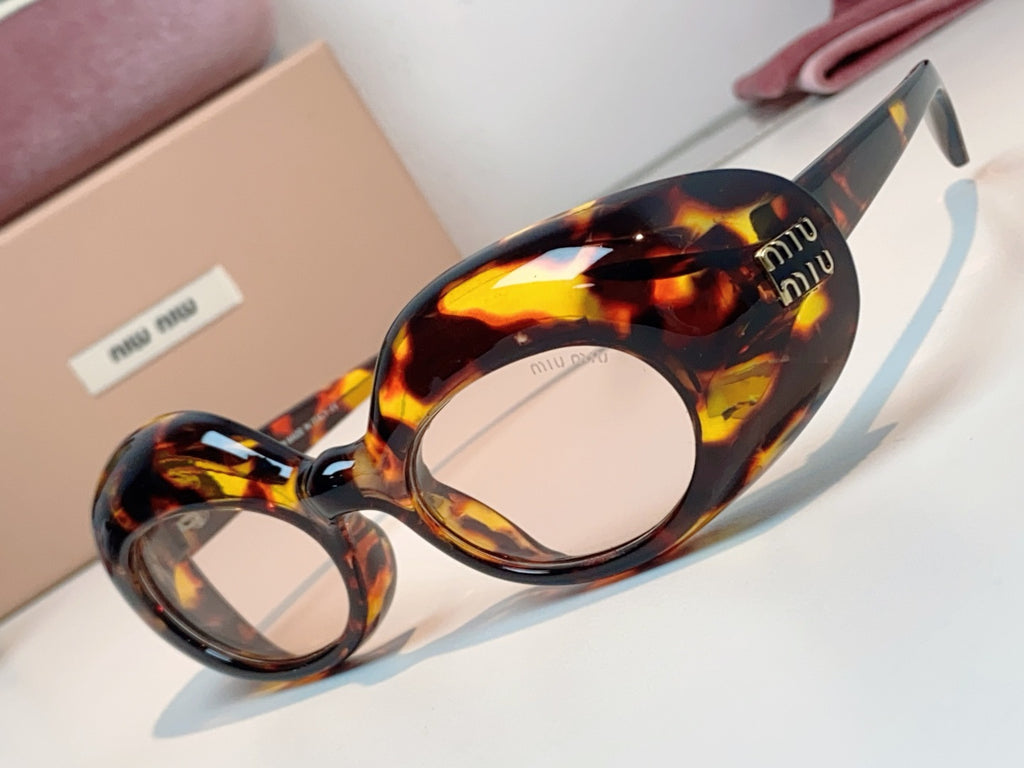 Miu Miu Metal Cat-Eye Black Lens Sunglasses for Women - 399259 - detail image 7