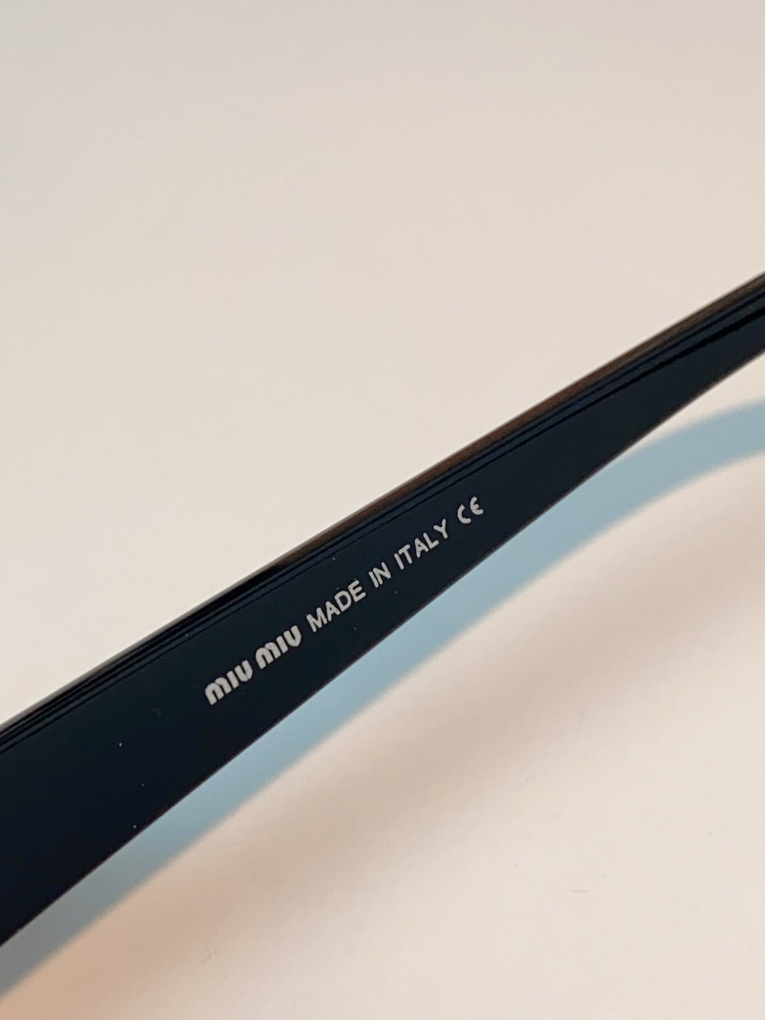 Miu Miu Metal Cat-Eye Black Lens Sunglasses for Women - detail image 8