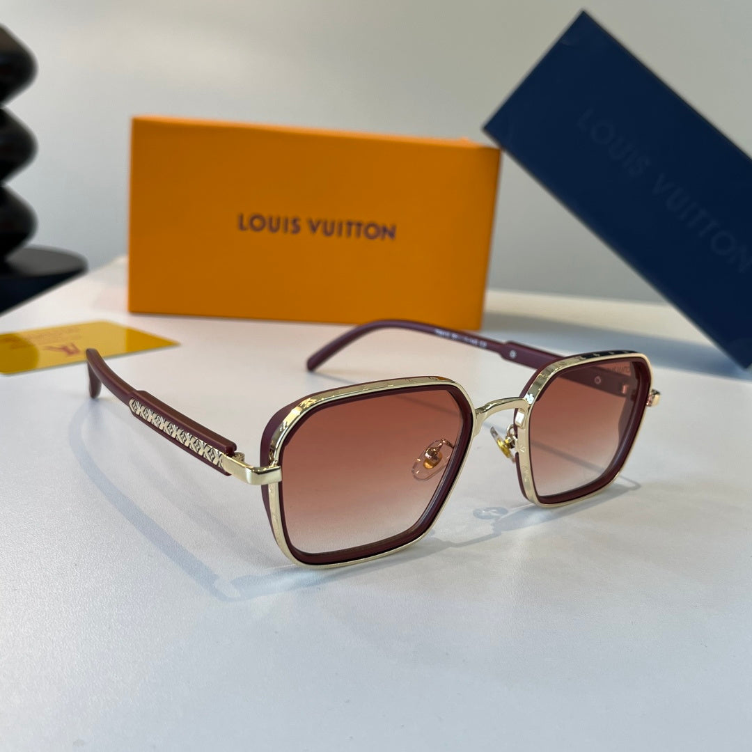 Louis Vuitton Fashion Red Lens Sunglasses for Men & Women - 371408