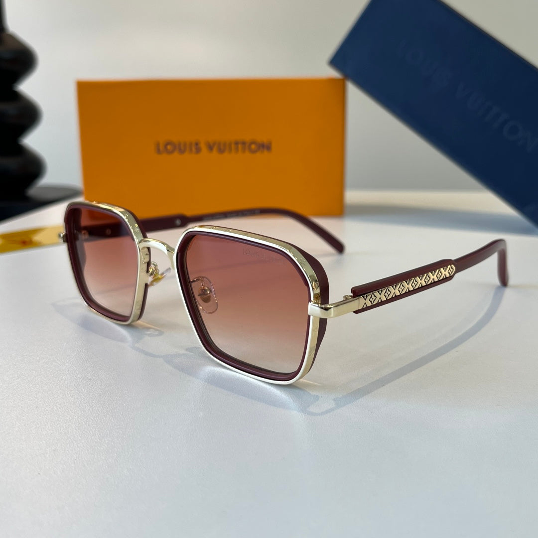 Louis Vuitton Fashion Red Lens Sunglasses for Men & Women - 371408 - detail image 3