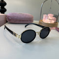 Miu Miu Cat-Eye Silver Lens Sunglasses for Men & Women - 372379