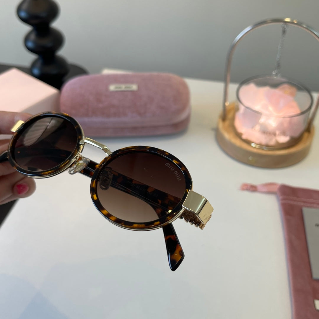 Miu Miu Cat-Eye Brown Lens Sunglasses for Men & Women - 372380 - detail image 5