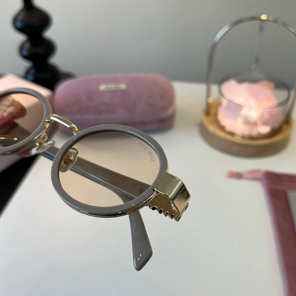 Miu Miu Cat-Eye Silver Lens Sunglasses for Men & Women - 372381 - detail image 5