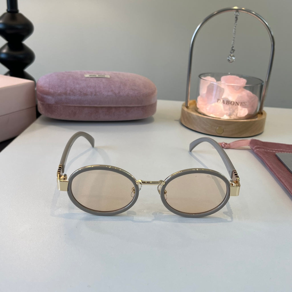 Miu Miu Cat-Eye Silver Lens Sunglasses for Men & Women - 372381