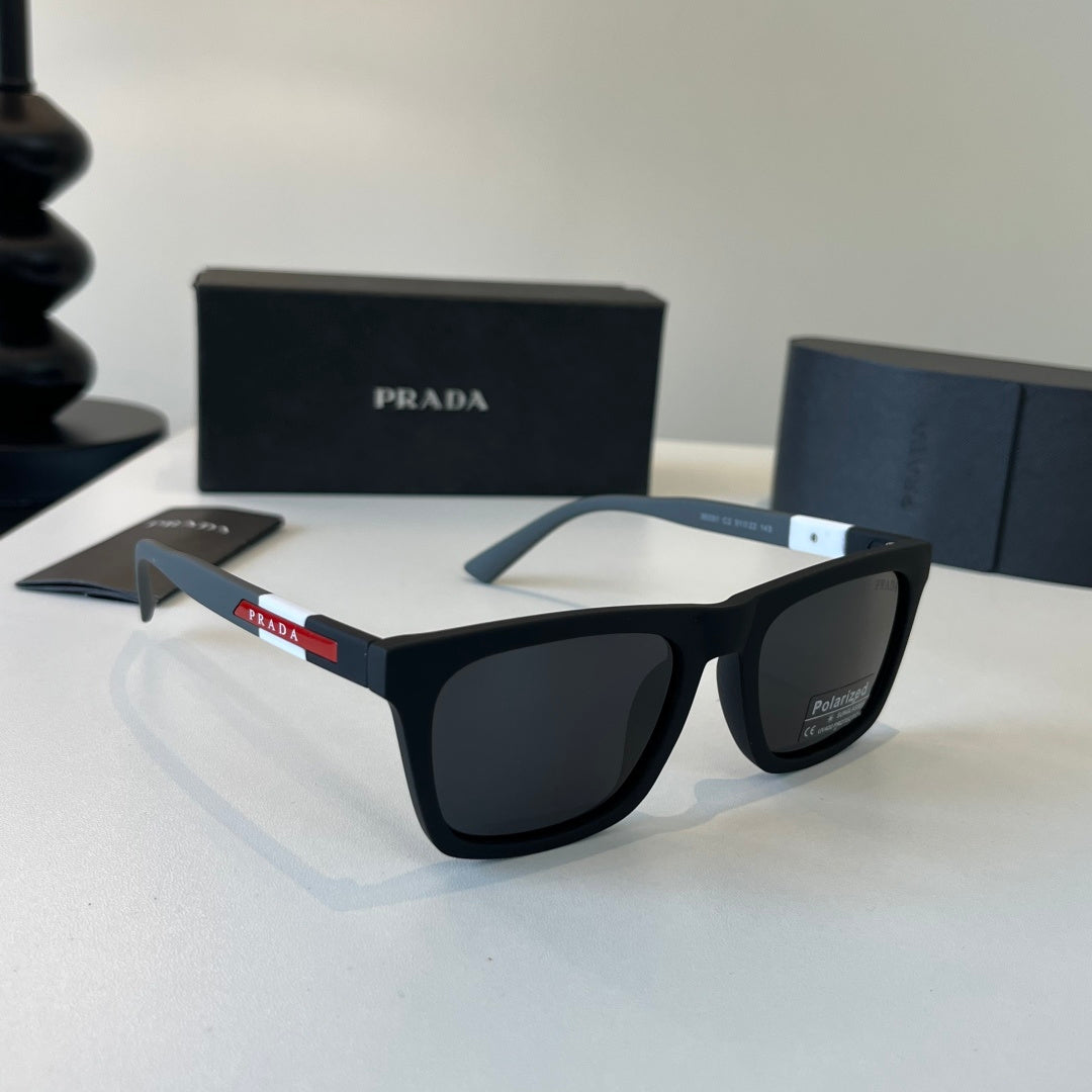 Prada Fashion Black Lens Sunglasses for Men - 382703