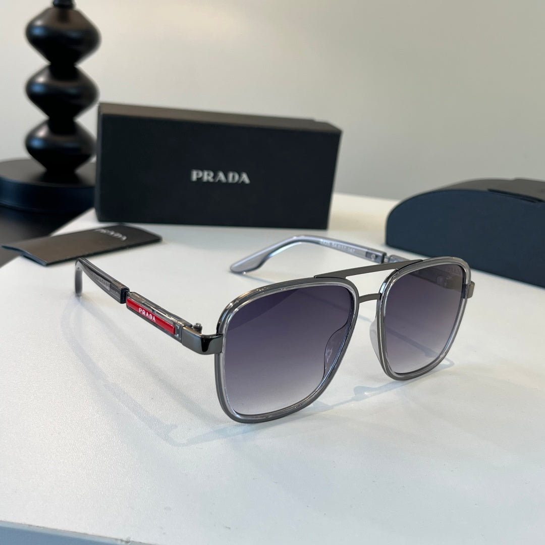Prada Fashion Gray Lens Sunglasses for Men & Women