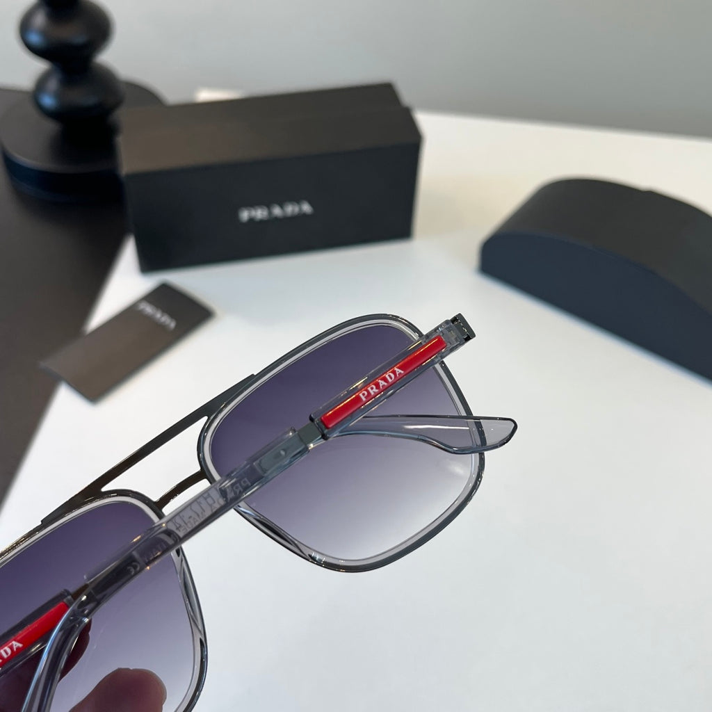 Prada Fashion Gray Lens Sunglasses for Men & Women - detail image 7