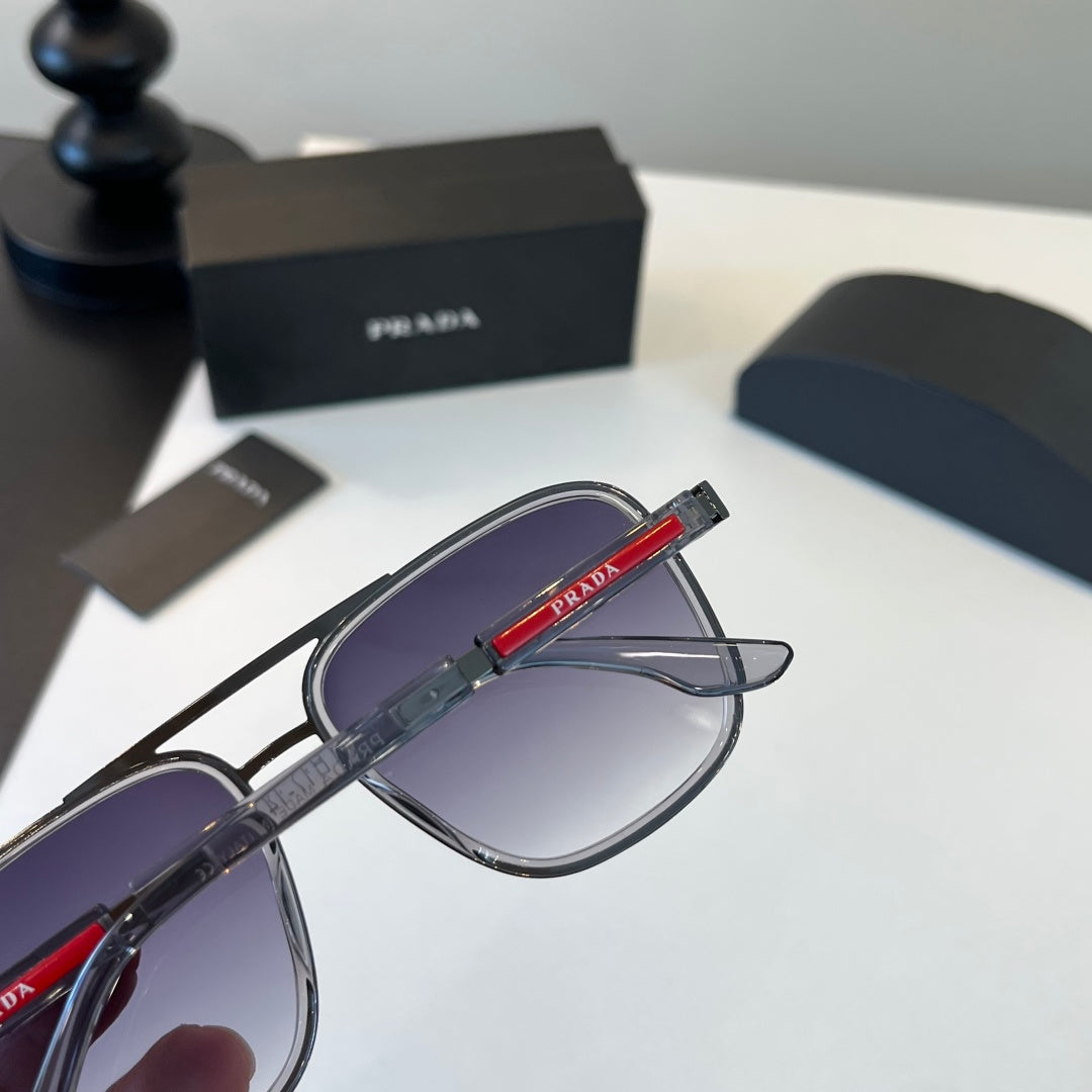Prada Fashion Gray Lens Sunglasses for Men & Women - detail image 7
