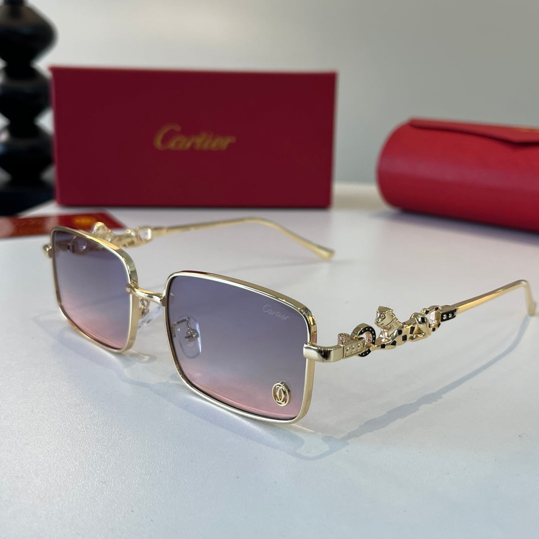 Cartier Lightweight Metal Rimless Silver Lens Sunglasses for Men & Wo - 432247 - detail image 3