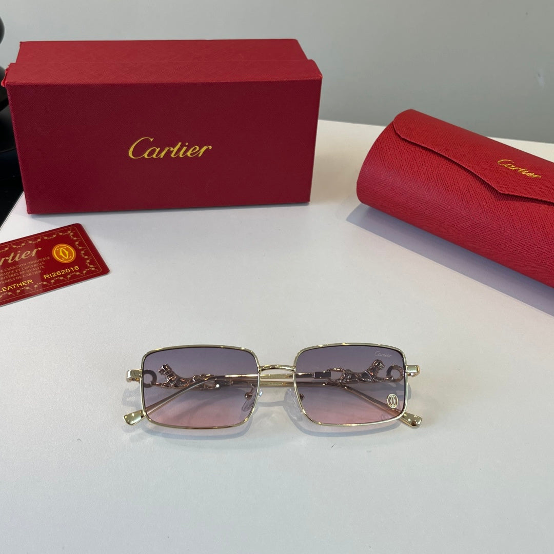 Cartier Lightweight Metal Rimless Silver Lens Sunglasses for Men & Wo - 432247 - detail image 4
