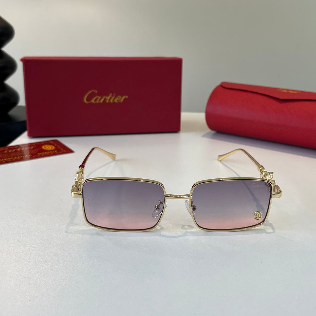 Cartier Lightweight Metal Rimless Silver Lens Sunglasses for Men & Wo - 432247 - detail image 2