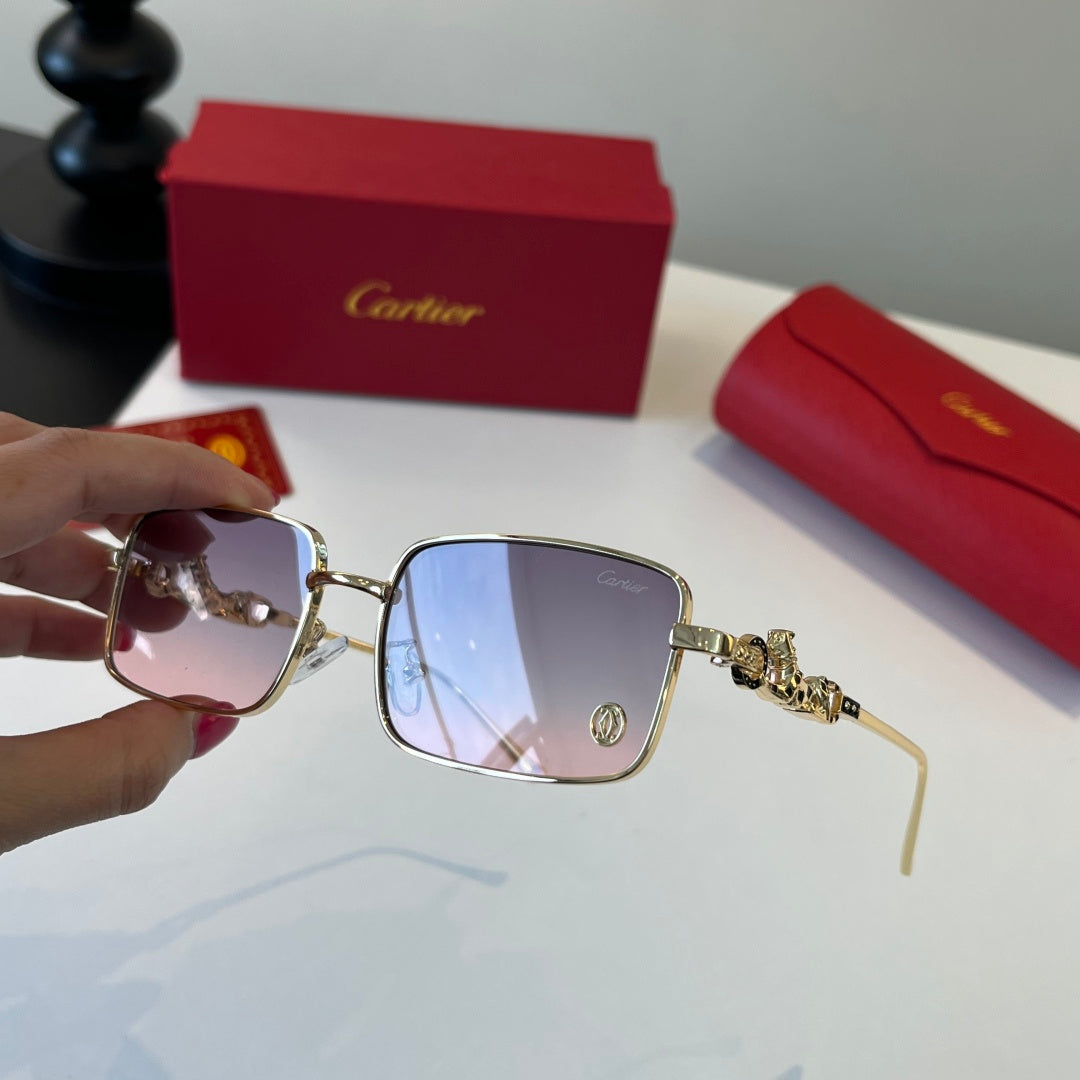 Cartier Lightweight Metal Rimless Silver Lens Sunglasses for Men & Wo - 432247 - detail image 9