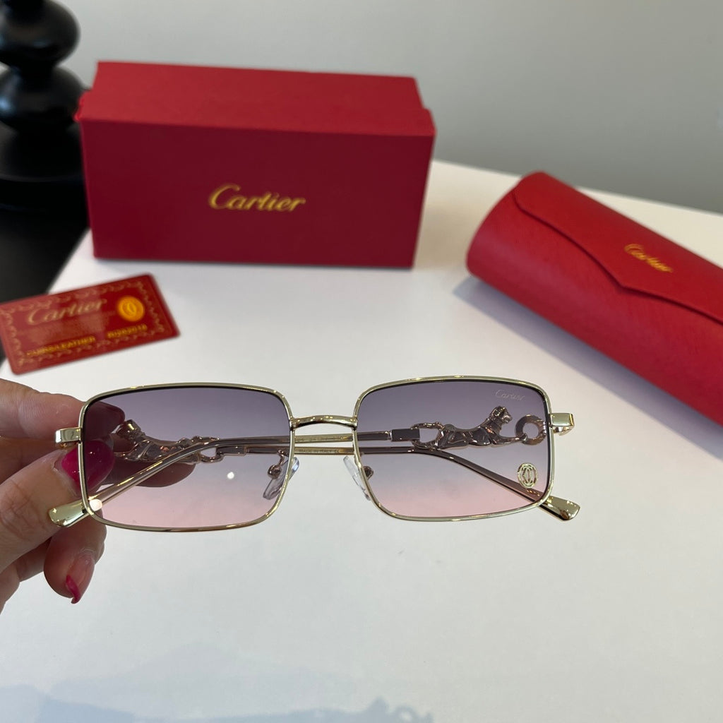Cartier Lightweight Metal Rimless Silver Lens Sunglasses for Men & Wo - 432247 - detail image 5