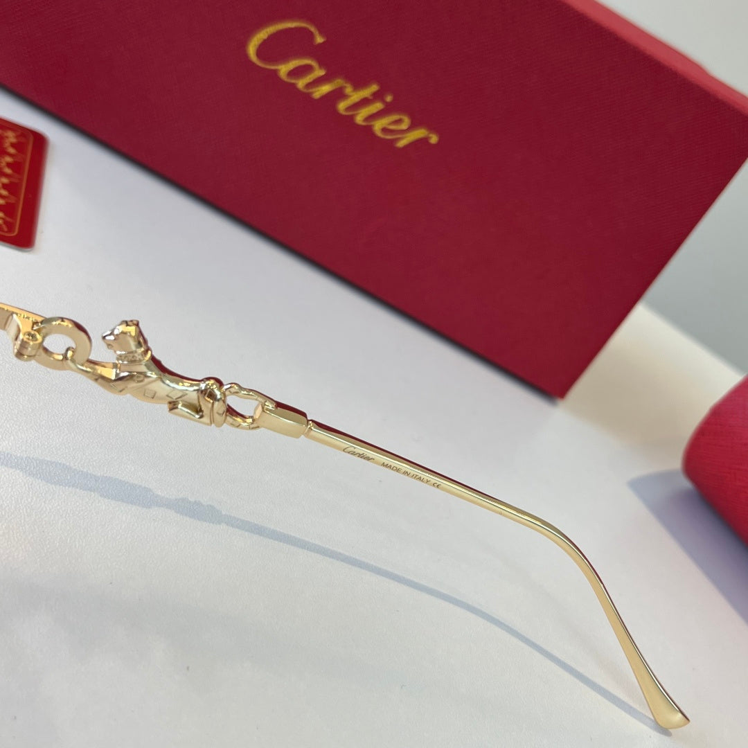 Cartier Lightweight Metal Rimless Silver Lens Sunglasses for Men & Wo - 432247 - detail image 11
