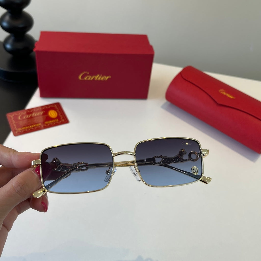 Cartier Lightweight Metal Rimless Silver Lens Sunglasses for Men & Wo - 493676 - detail image 3