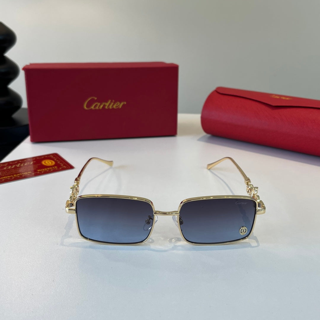 Cartier Lightweight Metal Rimless Silver Lens Sunglasses for Men & Wo - 432248