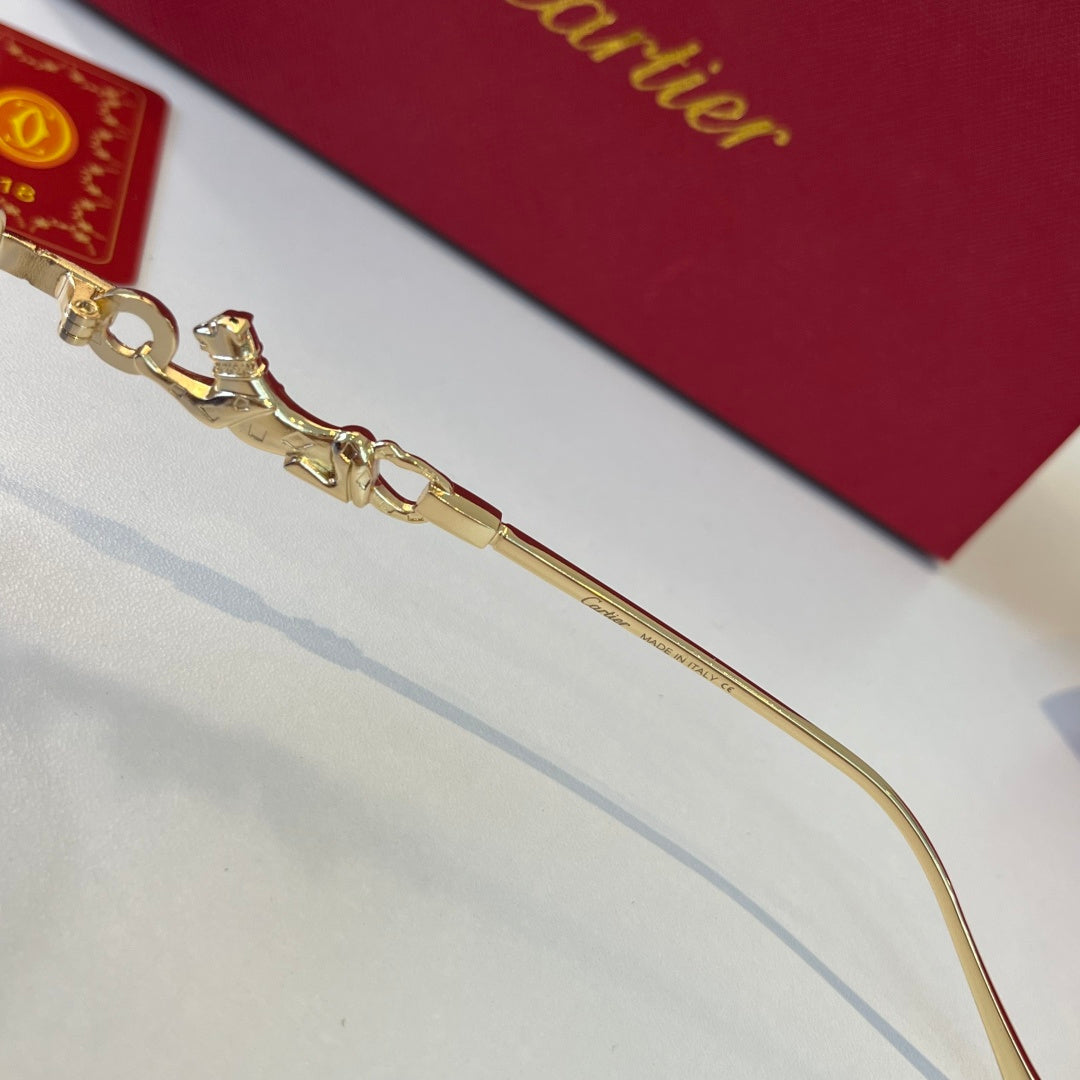 Cartier Lightweight Metal Rimless Silver Lens Sunglasses for Men & Wo - 432248 - detail image 8