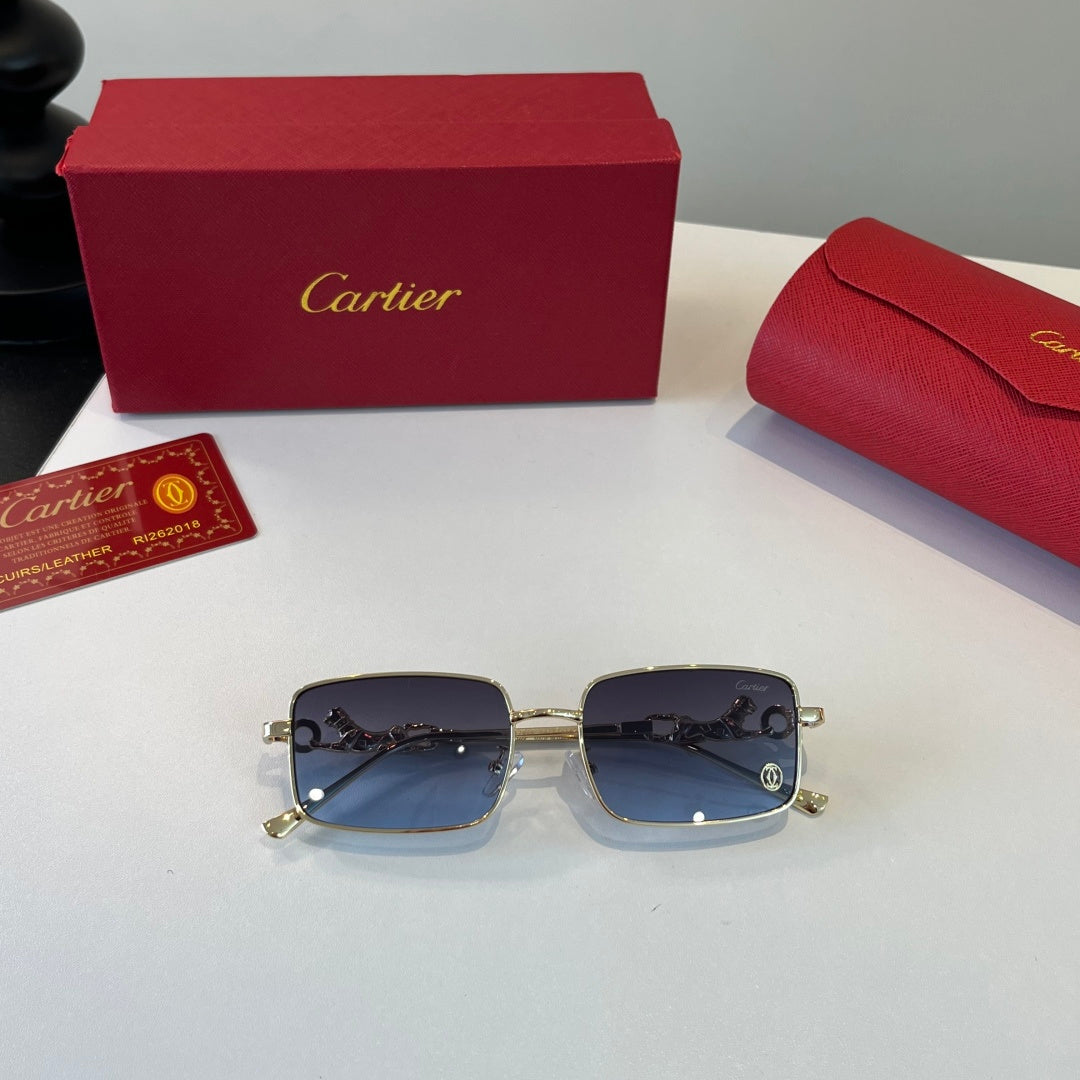 Cartier Lightweight Metal Rimless Silver Lens Sunglasses for Men & Wo - 432248 - detail image 9
