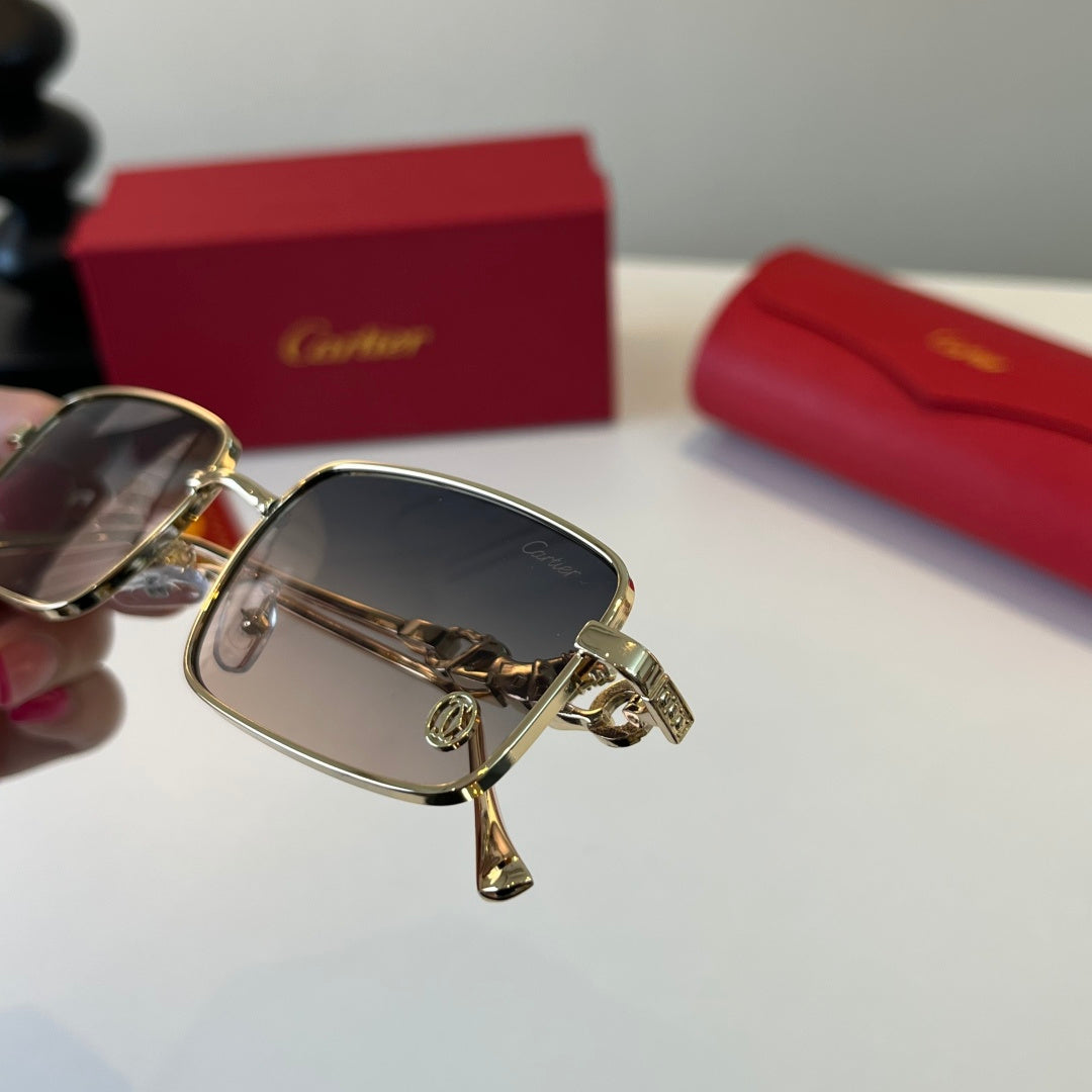 Cartier Lightweight Metal Rimless Silver Lens Sunglasses for Men & Wo - 432249 - detail image 7