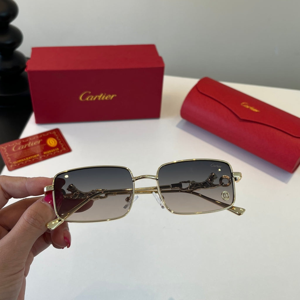 Cartier Lightweight Metal Rimless Silver Lens Sunglasses for Men & Wo - 493677 - detail image 6
