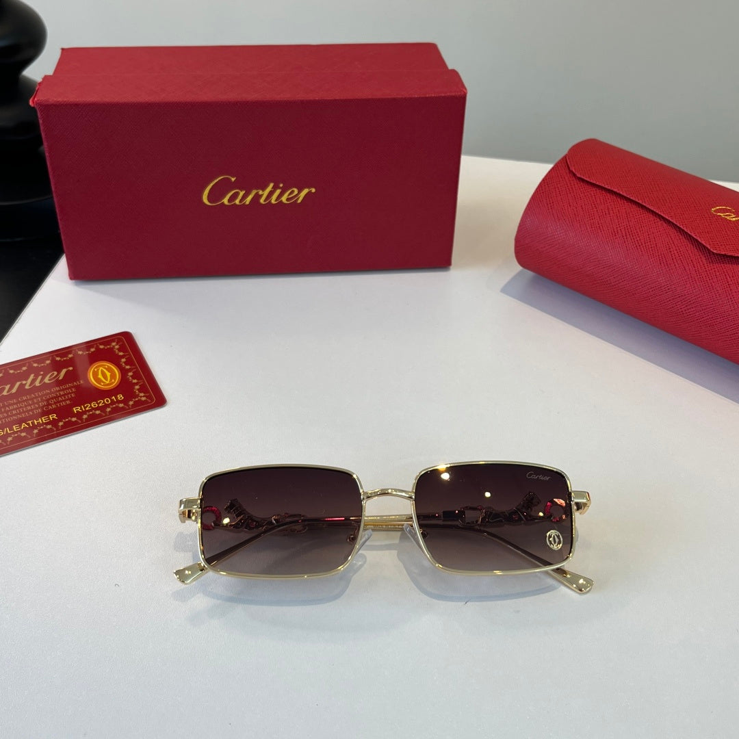 Cartier Lightweight Metal Rimless Silver Lens Sunglasses for Men & Wo - 432250 - detail image 9