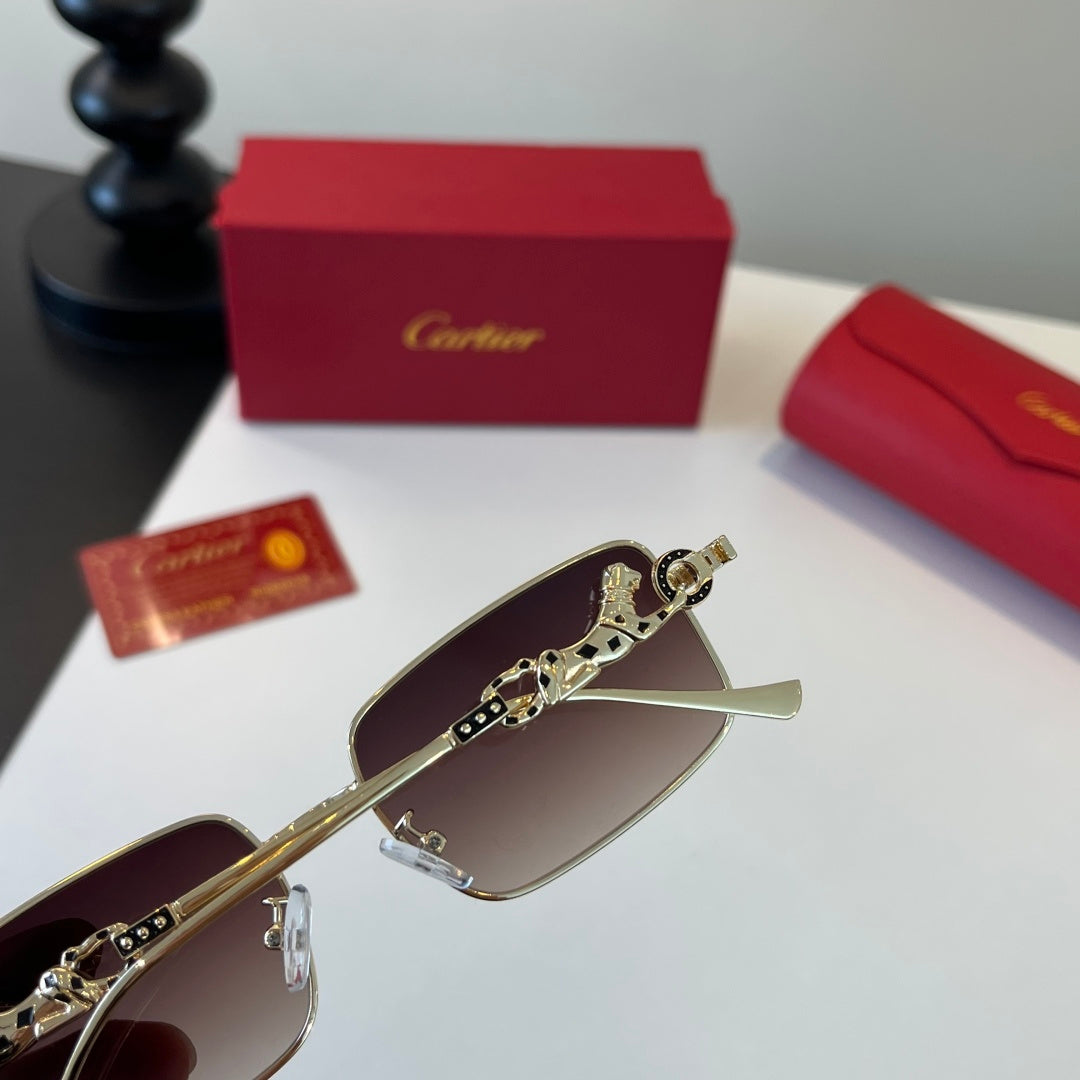 Cartier Lightweight Metal Rimless Silver Lens Sunglasses for Men & Wo - 432250 - detail image 5