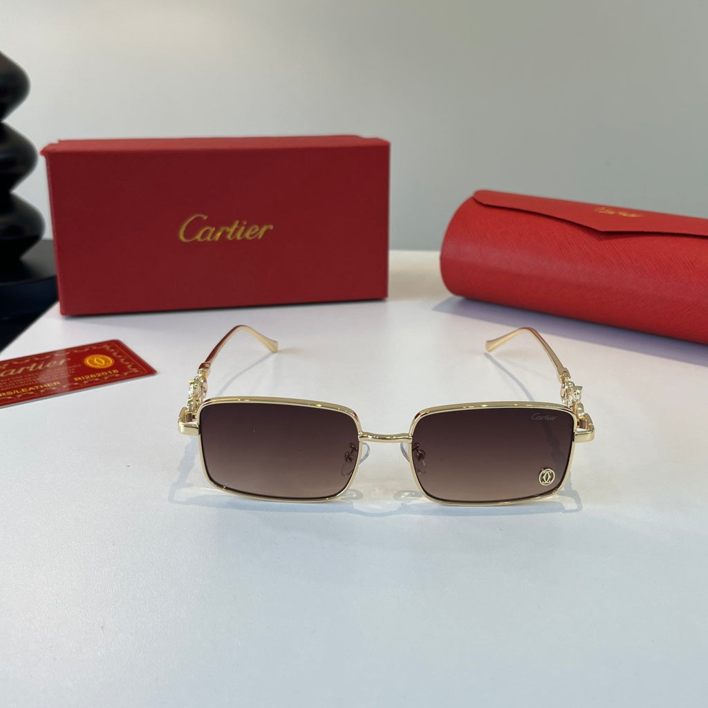 Cartier Lightweight Metal Rimless Silver Lens Sunglasses for Men & Wo - 432250 - detail image 2
