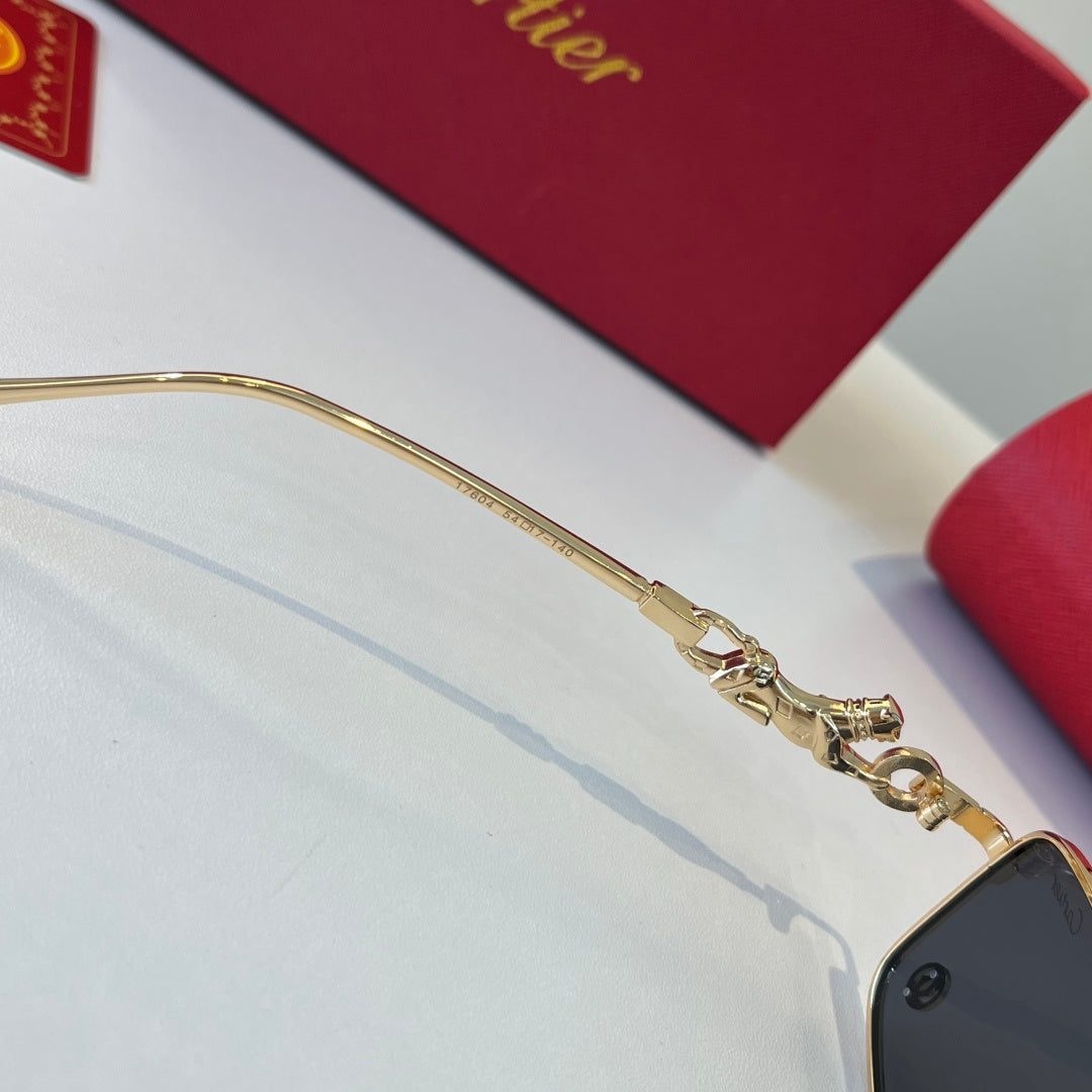 Cartier Lightweight Metal Rimless Silver Lens Sunglasses for Men & Wo - 432251 - detail image 9