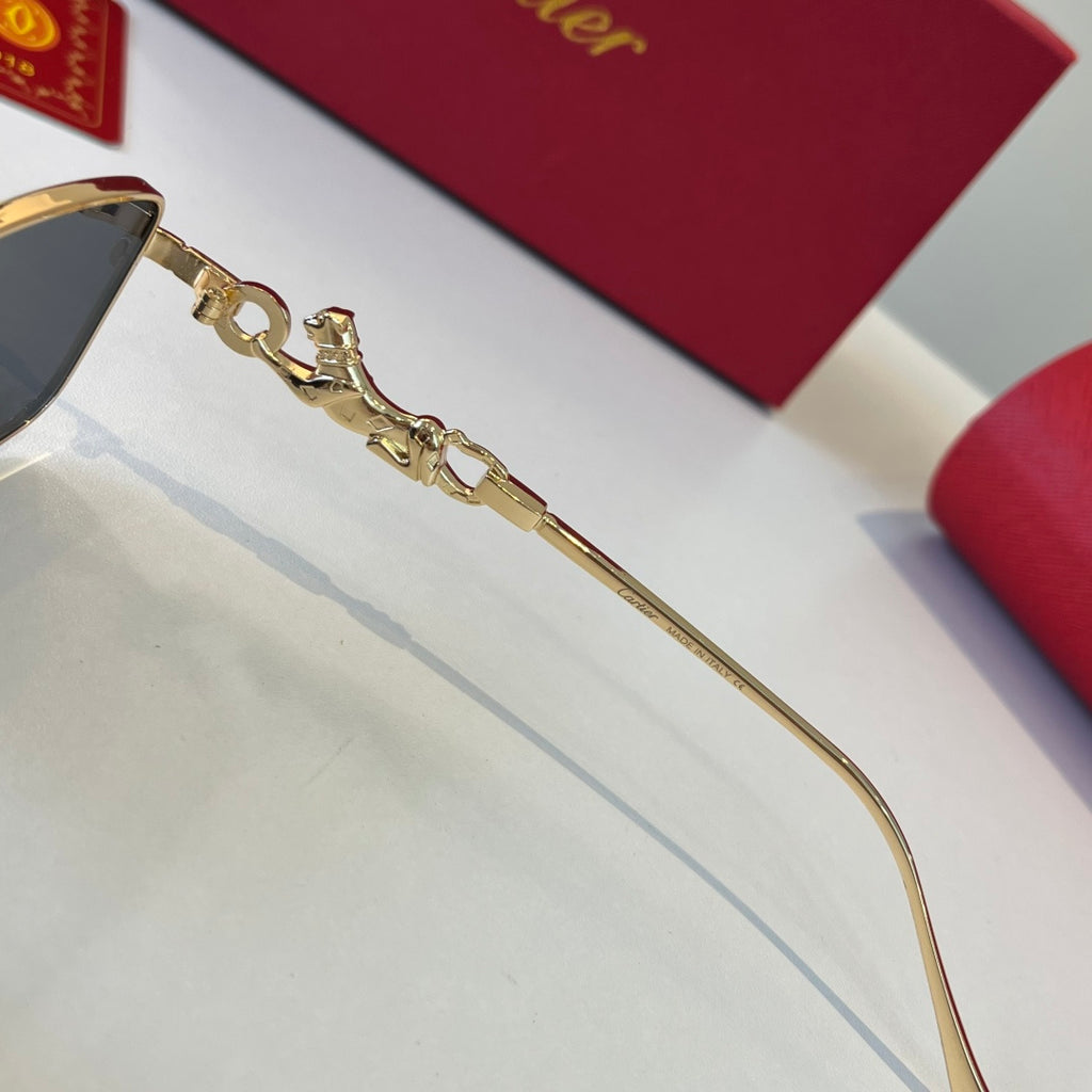 Cartier Lightweight Metal Rimless Silver Lens Sunglasses for Men & Wo - 432251 - detail image 10