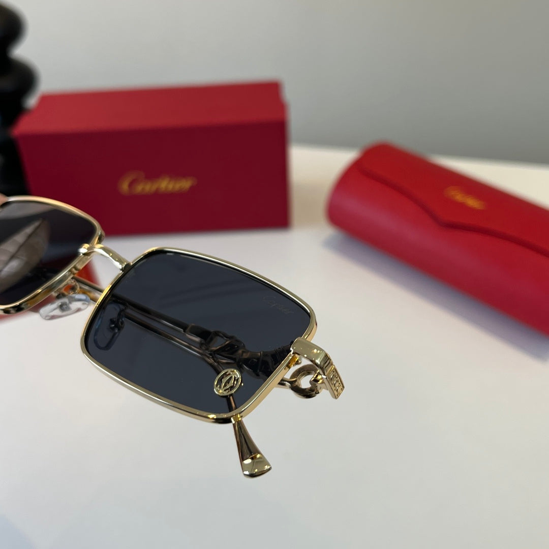 Cartier Lightweight Metal Rimless Silver Lens Sunglasses for Men & Wo - 493679 - detail image 6