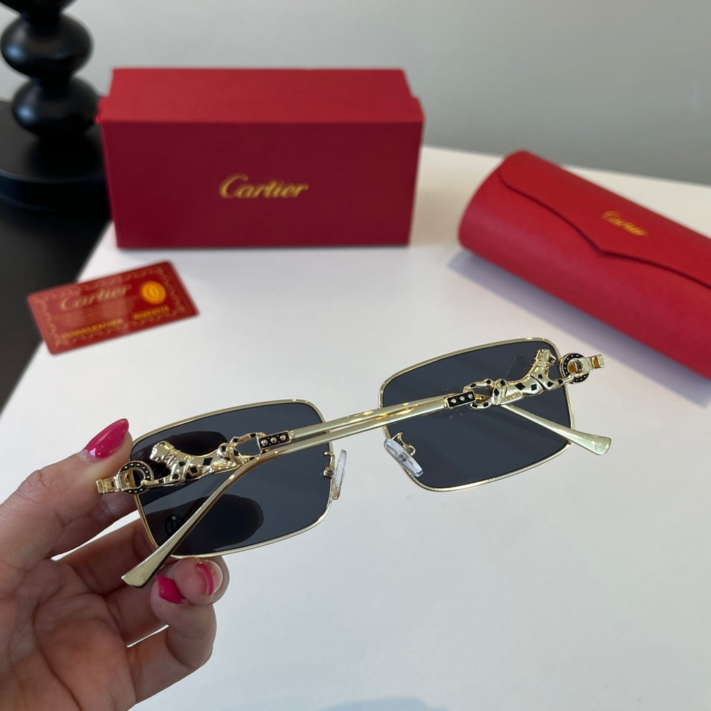Cartier Lightweight Metal Rimless Silver Lens Sunglasses for Men & Wo - 432251 - detail image 8