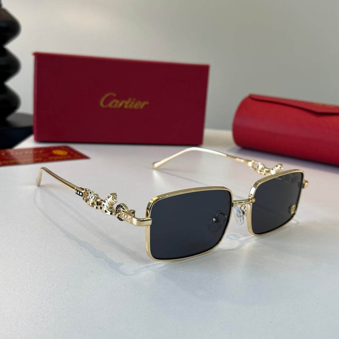 Cartier Lightweight Metal Rimless Silver Lens Sunglasses for Men & Wo - 432251