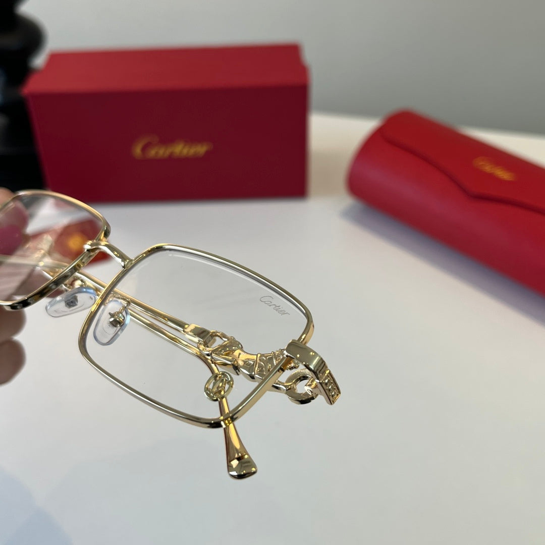 Cartier Lightweight Metal Rimless Silver Lens Sunglasses for Men & Wo - 432252 - detail image 6
