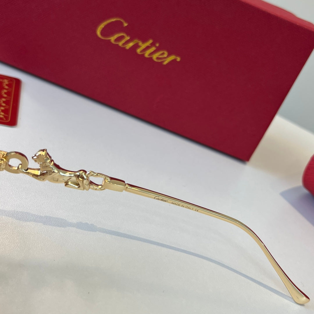 Cartier Lightweight Metal Rimless Silver Lens Sunglasses for Men & Wo - 432252 - detail image 10