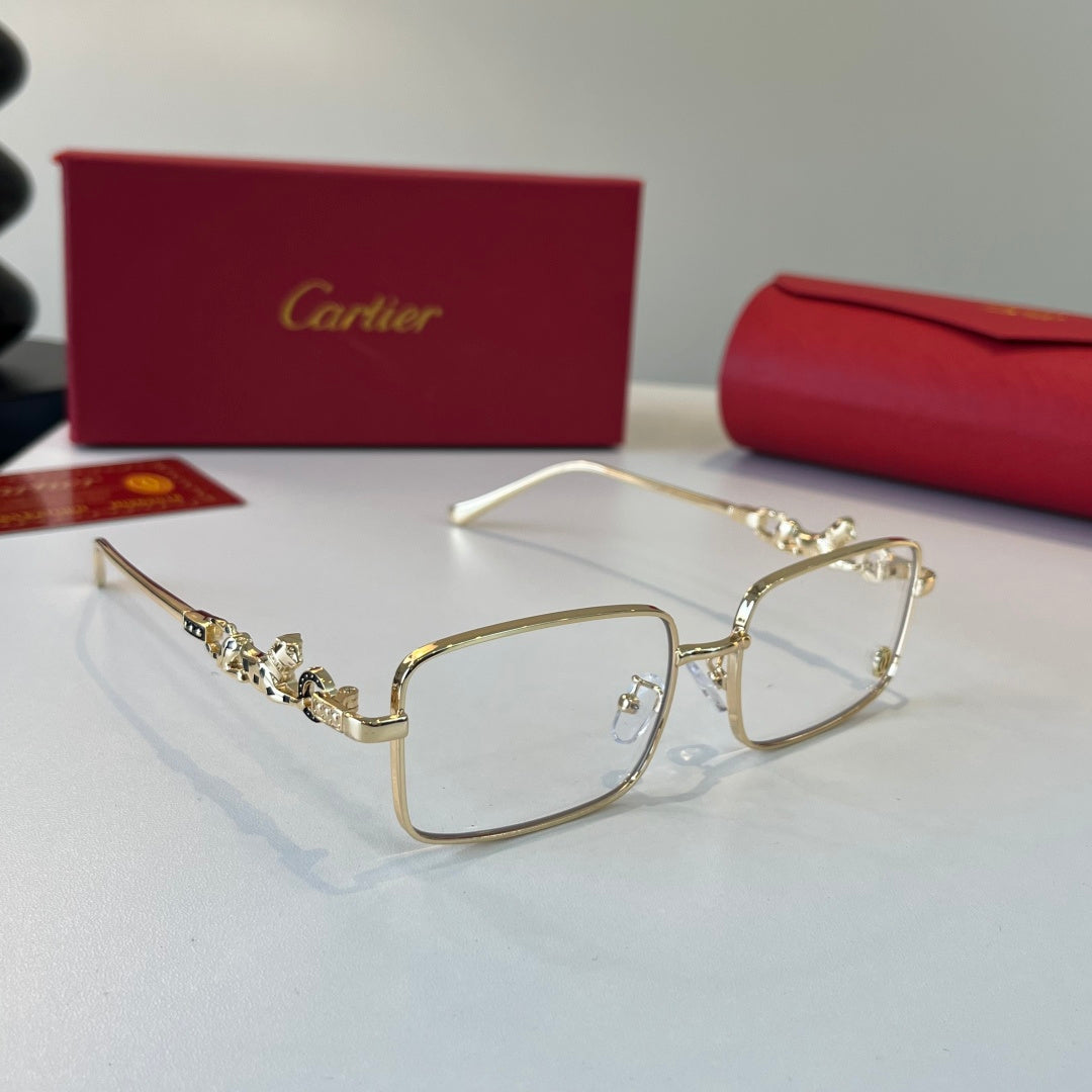 Cartier Lightweight Metal Rimless Silver Lens Sunglasses for Men & Wo - 432252