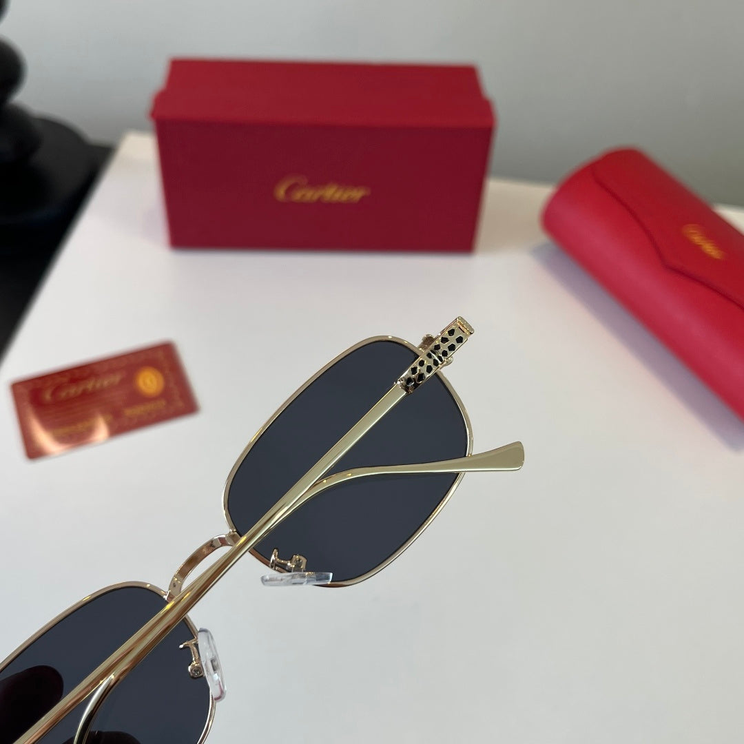 Cartier Lightweight Metal Rimless Silver Lens Sunglasses for Men & Wo - 432257 - detail image 7