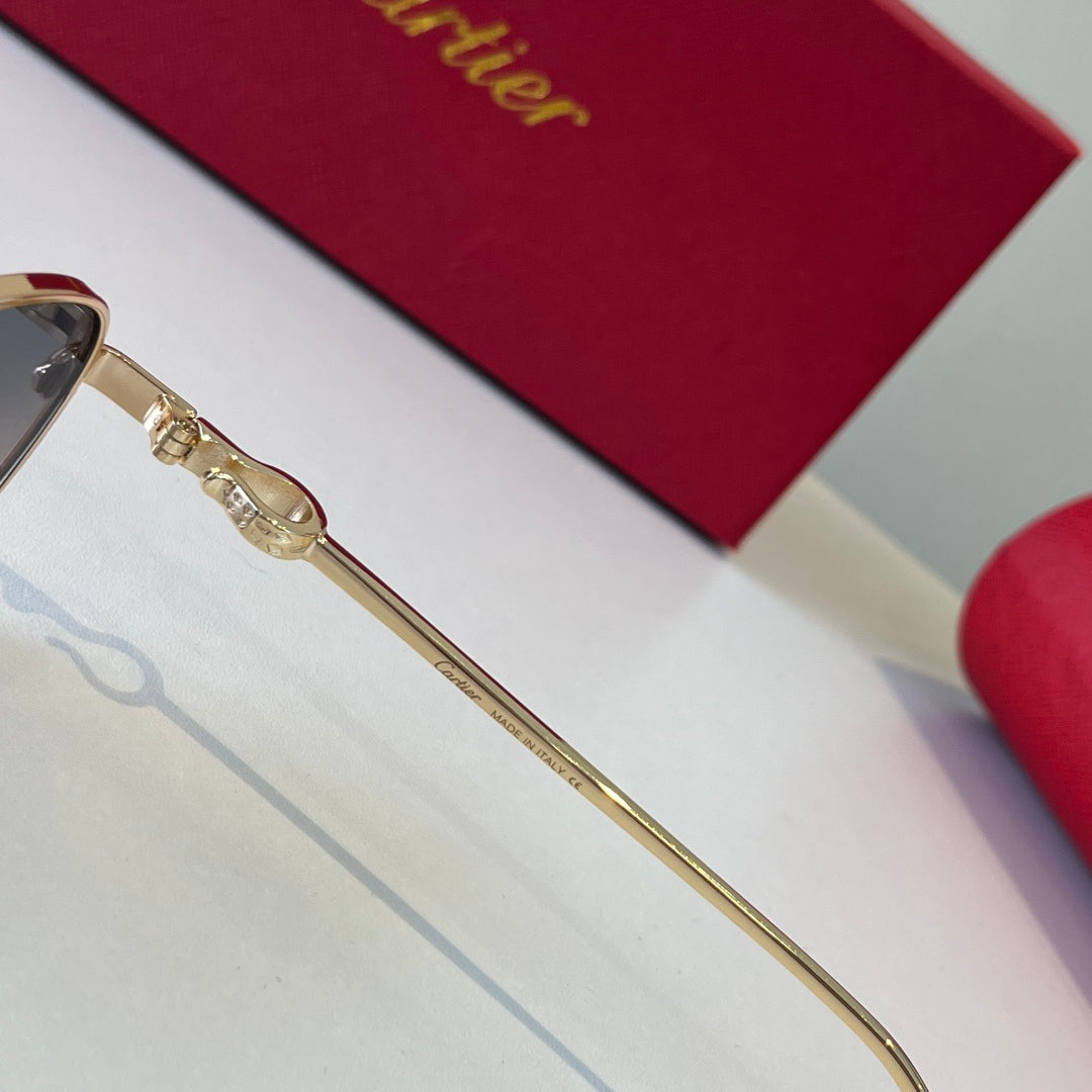 Cartier Lightweight Metal Rimless Silver Lens Sunglasses for Men & Wo - 432259 - detail image 10