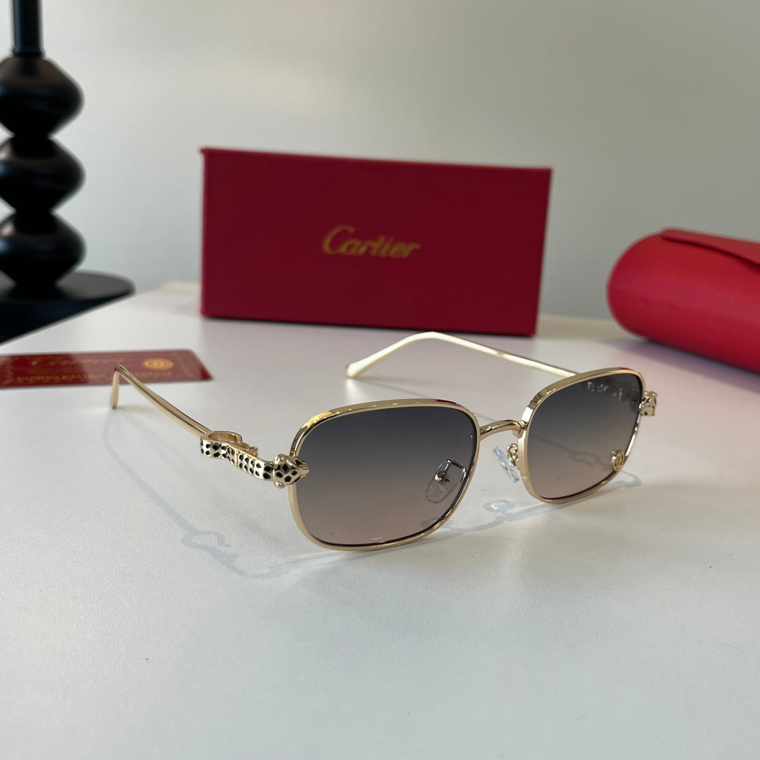 Cartier Lightweight Metal Rimless Silver Lens Sunglasses for Men & Wo - 493687 - detail image 2